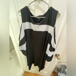 Dress with cut out shoulders